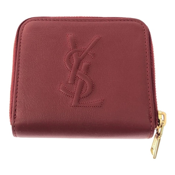 Yves Saint Laurent Cherry Leather Card Holder - Picture 1 of 7